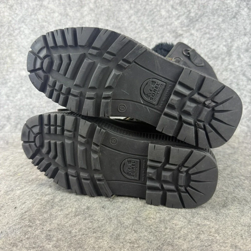 SOREL Badger Womens Sz 6 Winter Snow Boots‎ Removable Felt Liners Canada NICE!